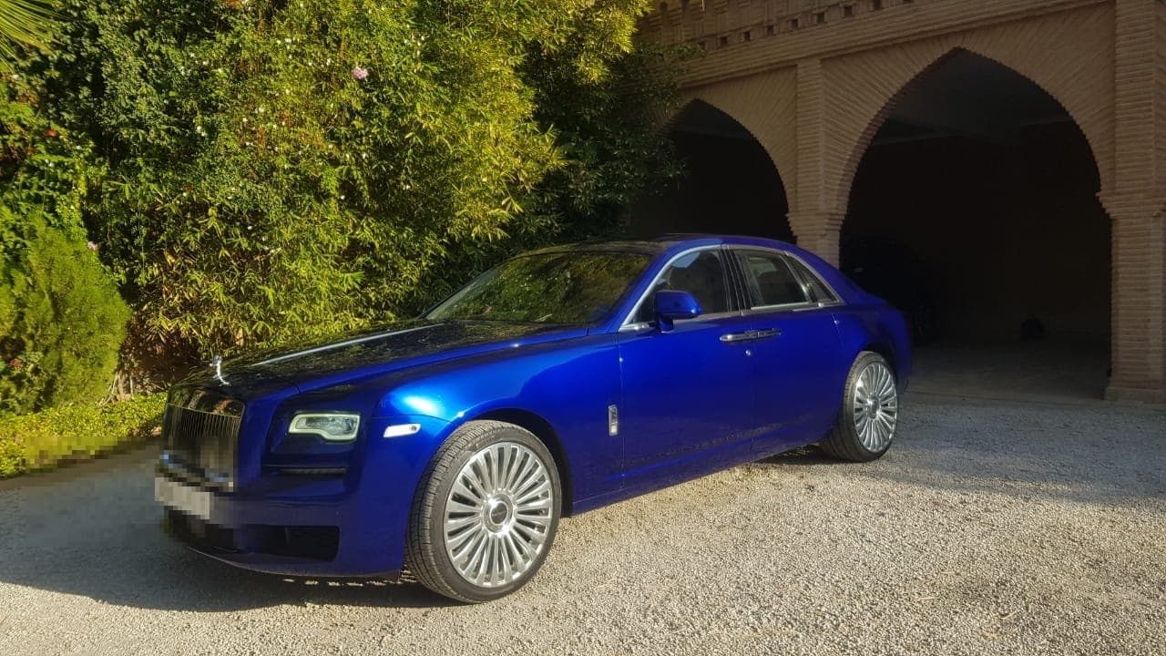 Rolls-Royce Ghost Blue Morocco