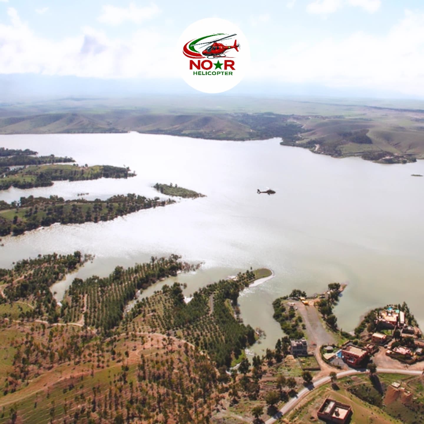 Private Helicopter — The Noor Elite Maison Morocco